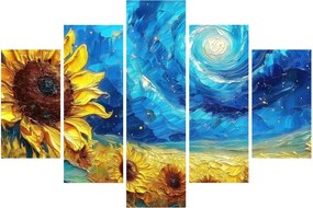 Obraz - Maľba slnečníc (150x105 cm)