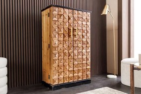 Dizajnová barová skrinka Winebar 122 cm borovica