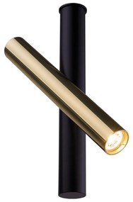 Amplex 8893 - Bodové svietidlo AKADI 1xGU10-MR11/15W/230V čierna/mosadz