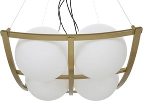Závesný luster Japany 45 cm zlatý/biely