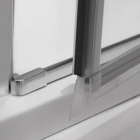 Roltechnik Štvorcový alebo obdĺžnikový sprchovací kút DCO1 + DB - otváracie dvere s pevnou stenou 90 cm 80 cm