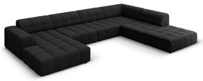 Antracitová rohová pohovka (pravý roh/do "U") Chicago – Cosmopolitan Design