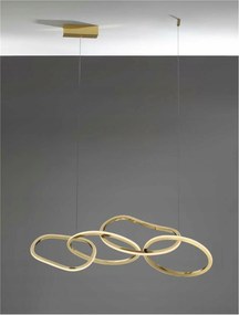 Nova Luce závesné svietidlo Girish zlatá nerez oceľ a akryl Led 50W 230V 300