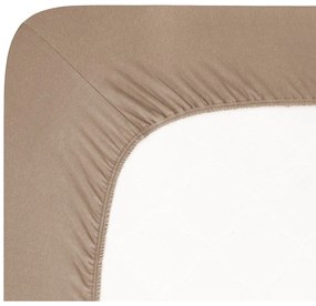 Hnedá napínacia plachta jersey 90x200 cm Boxspring – Andrea Simone