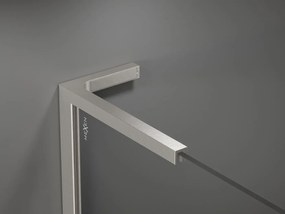 Mexen Kioto L, sprchová zástena Walk-In 100 x 200 cm, 8mm číre sklo-námraza, brúsená oceľ profil, 800-100-103-97-35