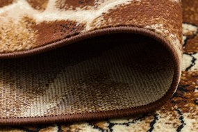 Koberec BCF Morad TRIO Vzor kvetov a lístia, hnedý