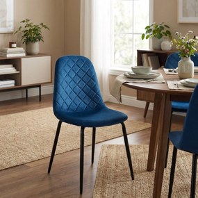 Čalúnená designová stolička ForChair III modrá