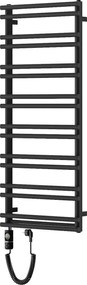 Mexen Saturn, elektrické vykurovacie teleso 1200 x 500 mm, 600 W, čierna, W108-1200-500-2600-70
