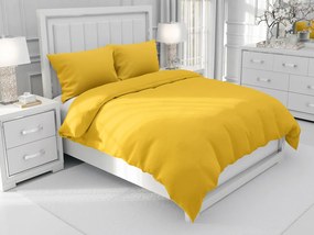 Biante Bavlnené jednofarebné posteľné obliečky Moni MO-069 Žlté Jednolôžko 140x200 a 70x90 cm