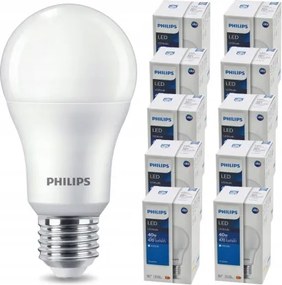 SADA 10 KS LED žiaroviek PHILIPS E27 4,9W 470 lm Neutrálna farba 4000K