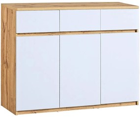 Komoda Arca 3D AR6 Dub Wotan/Biely