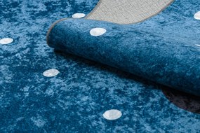 JUNIOR 52244.801 umývací koberec Mickey Mouse pre deti protišmykový - modrý Veľkosť: 120x170 cm