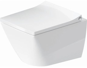 DURAVIT Viu závesné WC Rimless Compact, s hlbokým splachovaním, 370 x 480 mm, biela, s povrchom HygieneGlaze, 2573092000