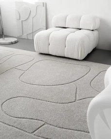 Koberec Agnella Morphic Morphic svetlosivý