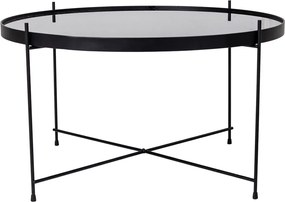 Dizajnový konferenčný stolík Tatum 70 cm čierny