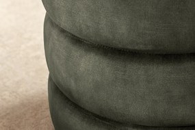 Taburetka VOQUE 50 cm zamatovo zelená s úložným priestorom