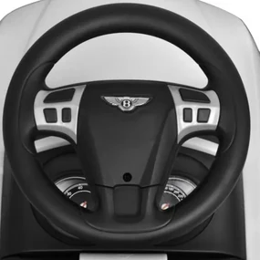 Biele šliapacie autíčko Bentley-