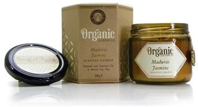 Organická sviečka Madurai Jasmine 200 g v jantárovom skle