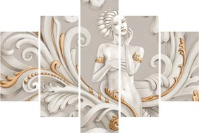 Obraz bohyne v ornamentálnom pozadí (150x105 cm)