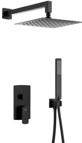 Podomietkový sprchový set s 3-funkčnou batériou Mokait Black