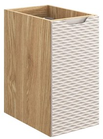 Koupelnová skříňka Ocean Beige s deskou a umyvadlem 90 cm béžová/dub olejovaný