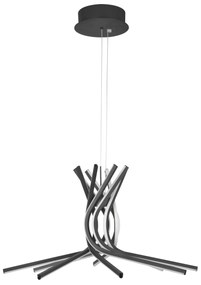 LED luster Narvi 80 čierne