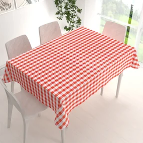 Biante Teflónový obdĺžnikový obrus TF-071 Červeno-biela kocka 140x160 cm