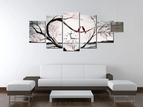Gario Obraz s hodinami Vtáčia láska Veľkosť: 150 x 105 cm