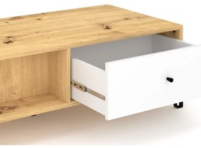 Konferenčný stolík SULA dub artisan/biela