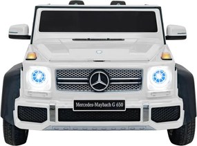 Elektrické autíčko Mercedes Benz MAYBACH G650 biele