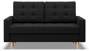 Dvojmiestna pohovka ELMA rozkladacia, čierna