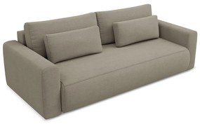 Svetlohnedá rozkladacia/s úložným priestorom pohovka 238 cm Kapua – Makamii