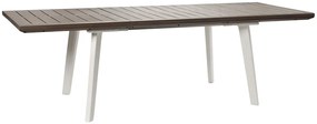 BAZÁR KETER HARMONY Rozkladací stôl 162x100x74cm, biela/cappuccino 17202278 POŠKODENÝ OBAL