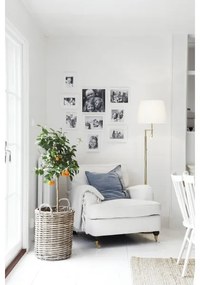 ByRydens 1988780-6509-LED Stoj. lampa ORLANDO 1xE27/5W/230V + LED/3W biela/zlatá