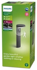 Philips - LED Vonkajšia lampa so senzorom TYLA LED/9W/230V 4000K IP44