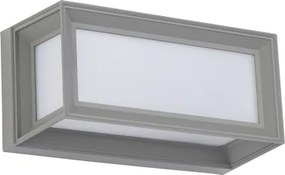 Brilagi - Vonkajšie LED nástenné svietidlo so senzorom PARKER LED/12W/230V sivé IP44