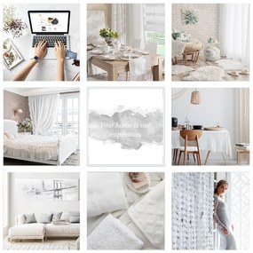 KRÁTKY ZATEMŇOVACÍ ZÁVES NA KRÚŽKOCH LOGAN 140X175 CM BIELA