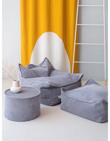 Modrý menčestrový detský sedací vak Chair – Wigiwama