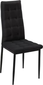 Jedálenská stolička Douglas, čierna látka%