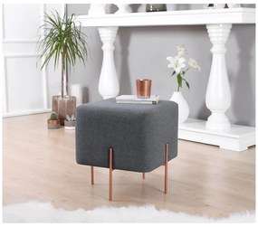 Tmavosivý taburet Copper – Artie