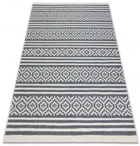 Koberec TWIN 22996 Geometrický antracit / krém