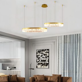 Toolight Toolight, LED závesné osvetlenie, 60W, 3000K, 3500lm, LHJ048-CP2, zlatá, OSW-50023