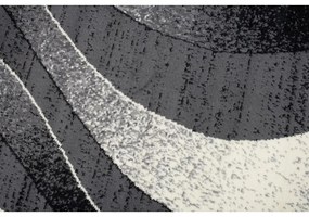 Kusový koberec PP Mel tmavo sivý atyp 100x250cm