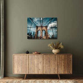 Sklenený obraz - Brooklynský most (70x50 cm)