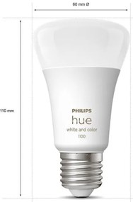 LED Stmievateľná žiarovka Philips Hue WACA A60 E27/9W/230V 2000-6500K