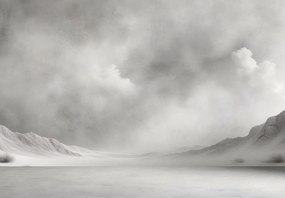 Fototapeta - Sivá pustatina (147x102 cm)