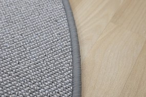 Vopi koberce Kusový koberec Porto sivý kruh - 400x400 (priemer) kruh cm