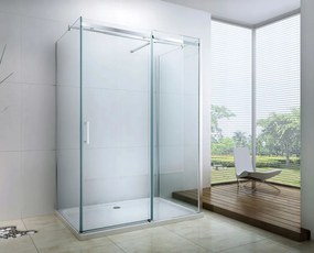 Mexen OMEGA 3-stenný sprchovací kút 100x100cm, 8mm sklo, chrómový profil-číre sklo, 825-100-100-03-00