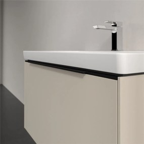 VILLEROY &amp; BOCH Subway 3.0 závesná skrinka pod umývadlo, 1 zásuvka, s LED osvetlením, 772 x 478 x 429 mm, Cashmere Grey, C573L1VN