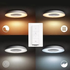 PHILIPS HUE Prisadené stropné LED inteligentné osvetlenie HUE STILL s vypínačom, 22,5 W, teplá biela-studená bie